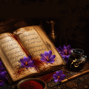 زعفران در شعر فارسی