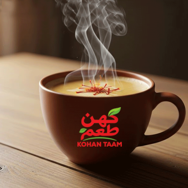 قهوه-زعفرانی