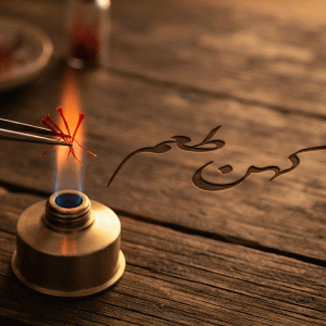تست شعله زعفران
